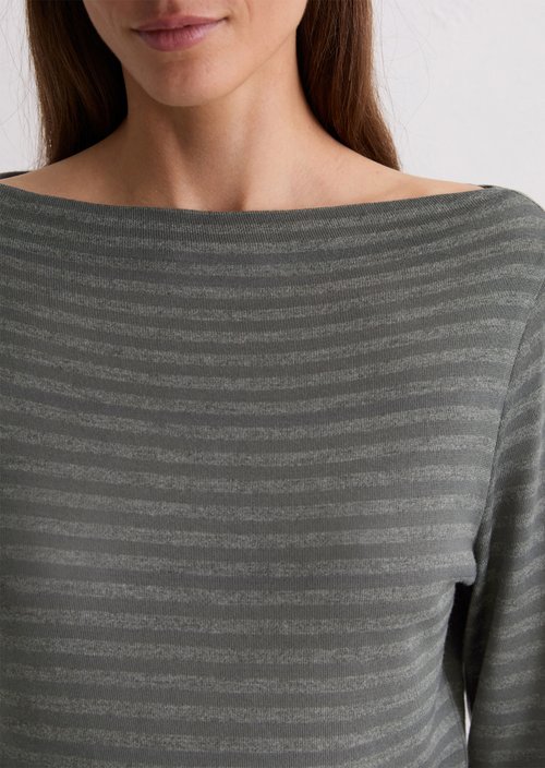 Regular striped longsleeve — Dark Grey