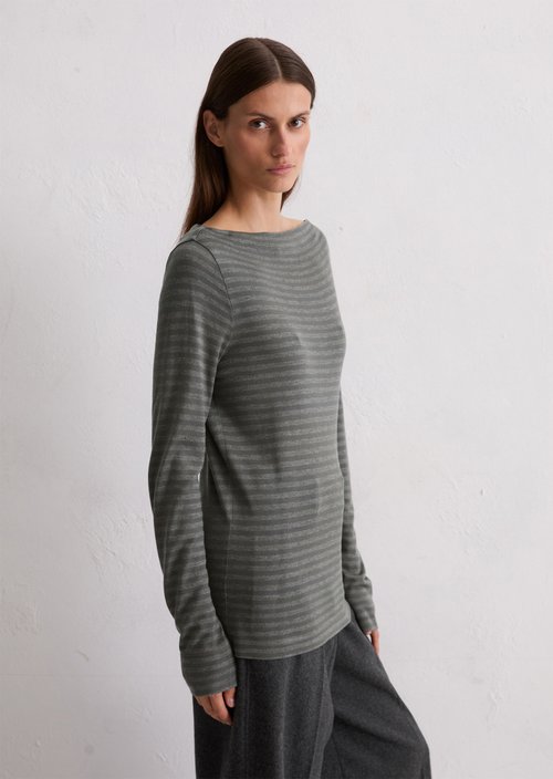 Regular striped longsleeve — Dark Grey