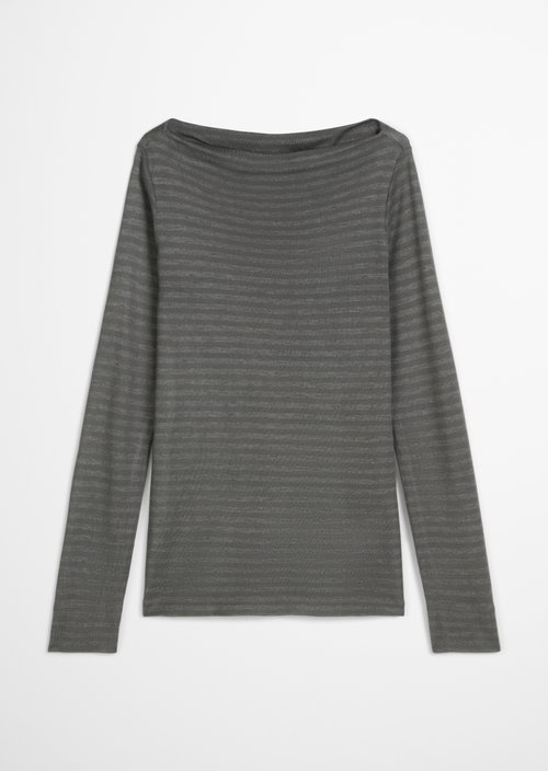 Regular striped longsleeve — Dark Grey