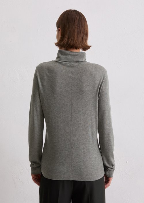 Regular turtleneck longsleeve — Rocky Grey Melange