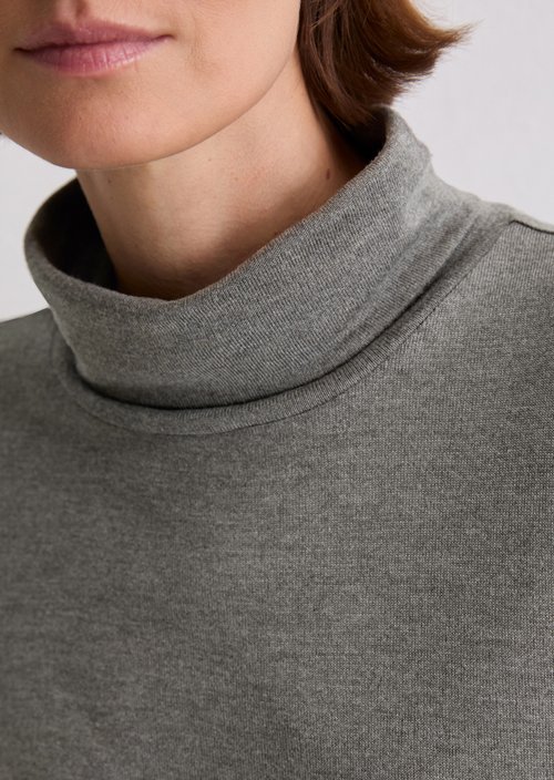 Regular turtleneck longsleeve — Rocky Grey Melange