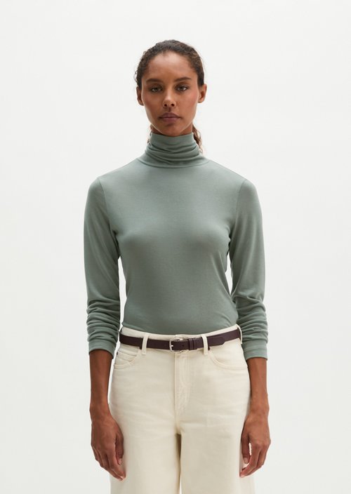 Regular turtleneck longsleeve — Foggy Blue