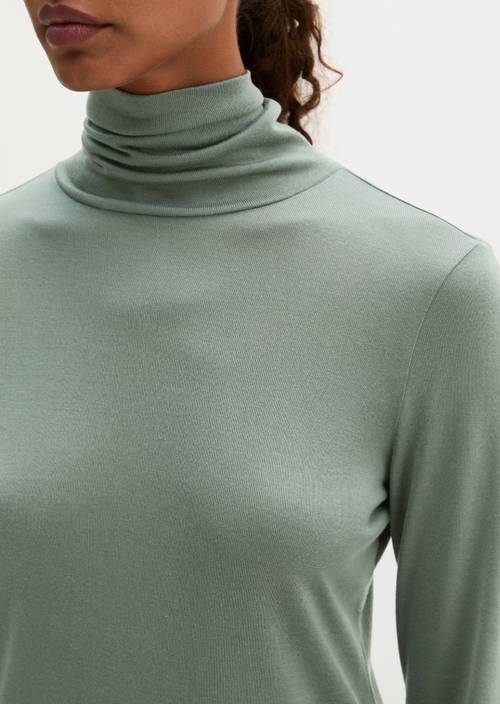 Coltrui longsleeve regular Foggy Blue in detailaanzicht