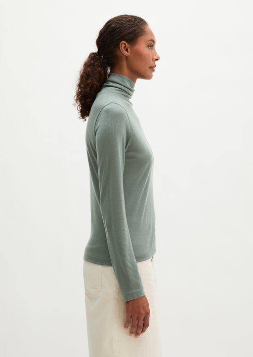 Regular turtleneck longsleeve — Foggy Blue