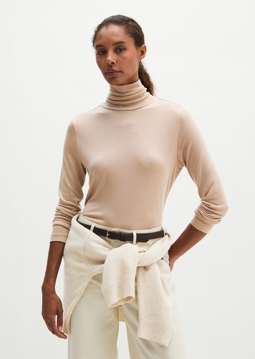 Regular turtleneck longsleeve — Chalky Mauve