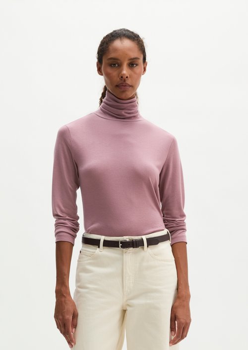 Regular turtleneck longsleeve — Gentle Mauve