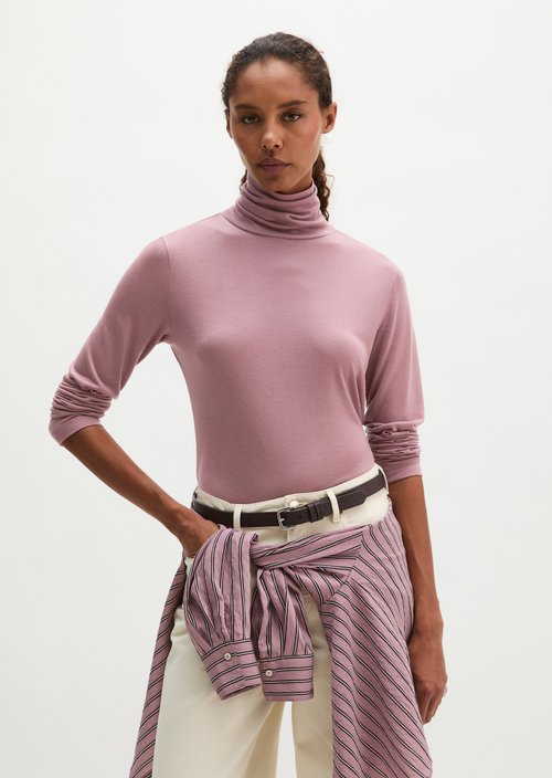 Regular turtleneck longsleeve — Gentle Mauve