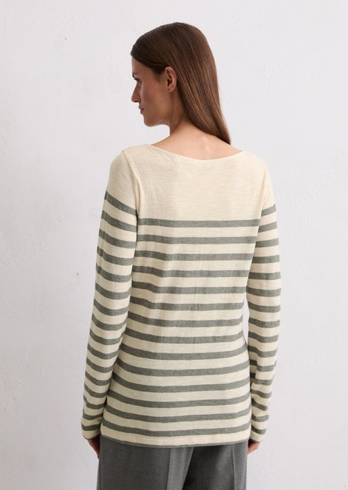 Striped longsleeve regular — Dark Grey