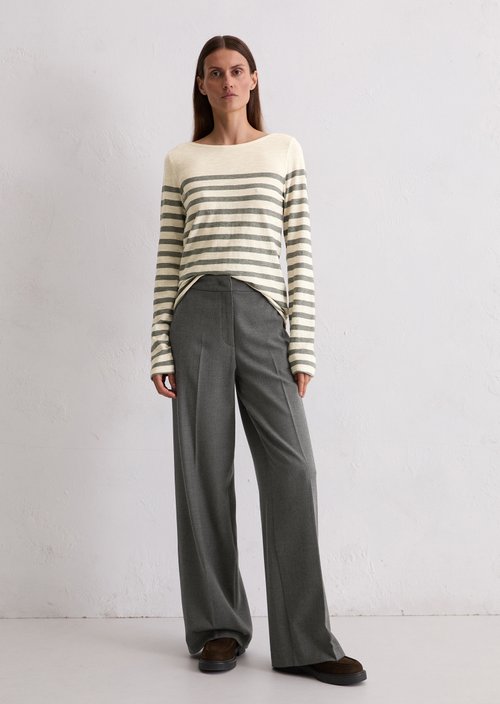 Striped longsleeve regular — Dark Grey