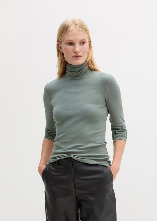 Regular turtleneck longsleeve — Foggy Blue