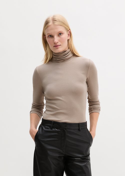 Regular turtleneck longsleeve — Chalky Mauve