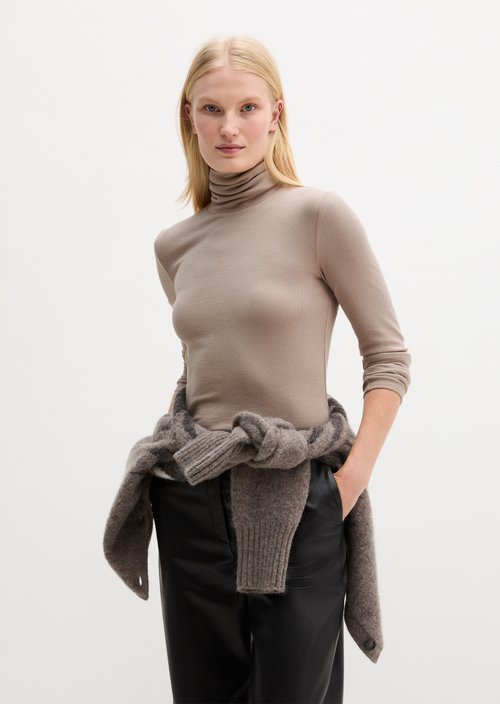 Regular turtleneck longsleeve — Chalky Mauve
