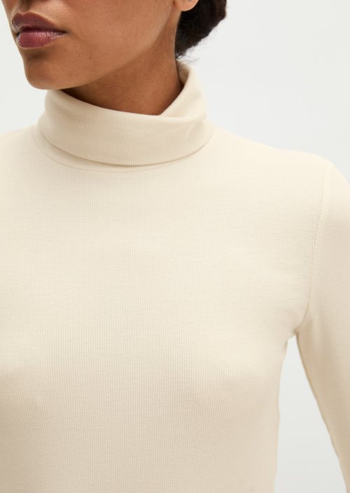 Regular turtleneck longsleeve — Chalky Sand