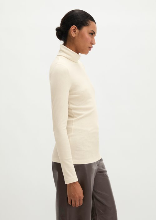 Regular turtleneck longsleeve — Chalky Sand