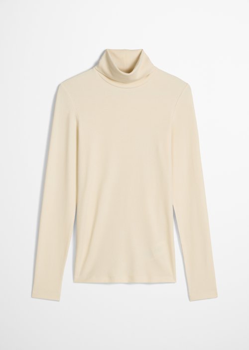 Regular turtleneck longsleeve — Chalky Sand