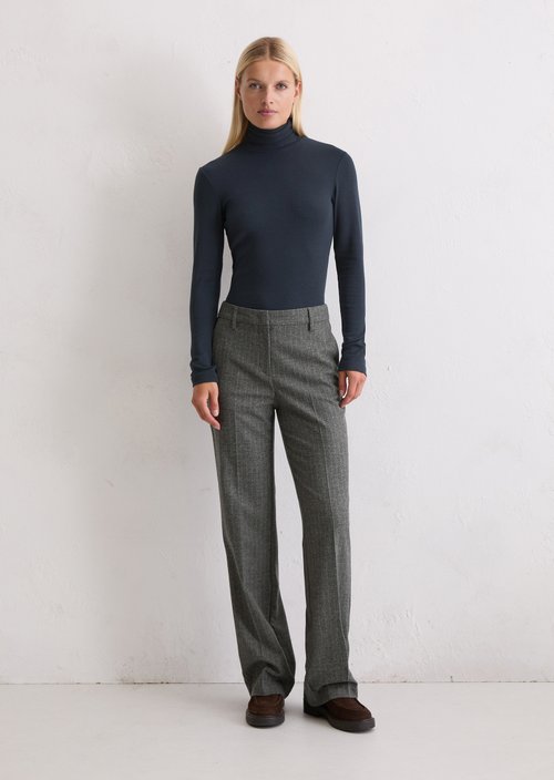 Regular turtleneck longsleeve — Dark Navy