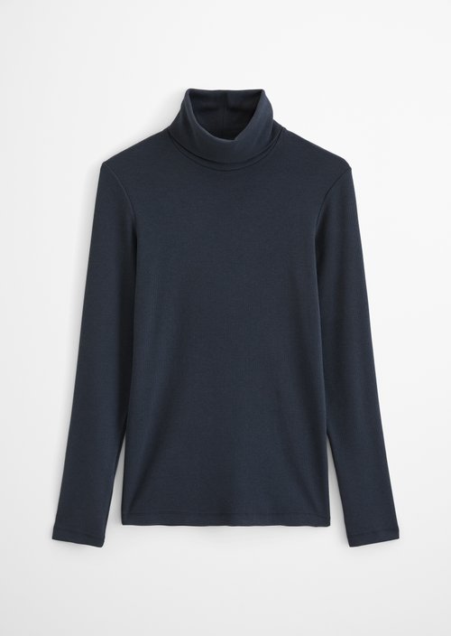 Regular turtleneck longsleeve — Dark Navy