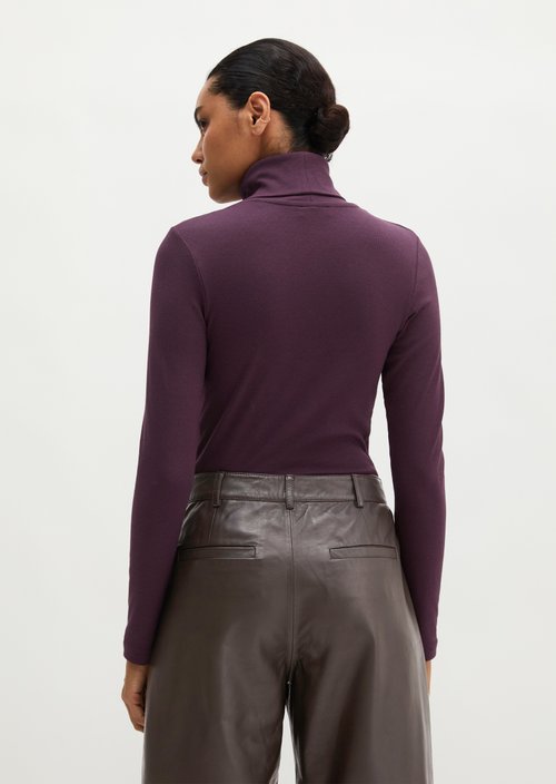 Regular turtleneck longsleeve — Pure Plum