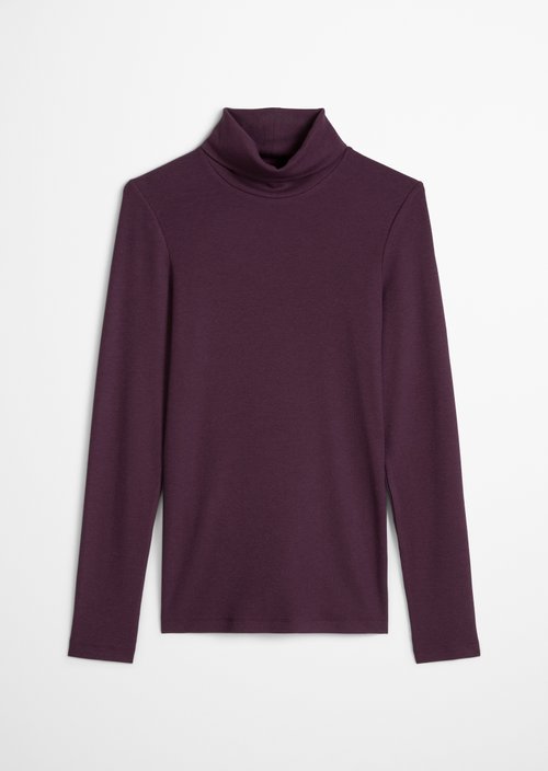 Regular turtleneck longsleeve — Pure Plum