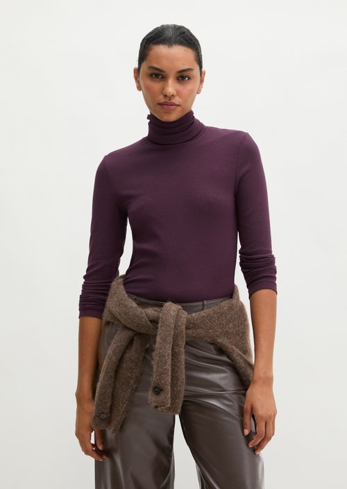 Regular turtleneck longsleeve — Pure Plum