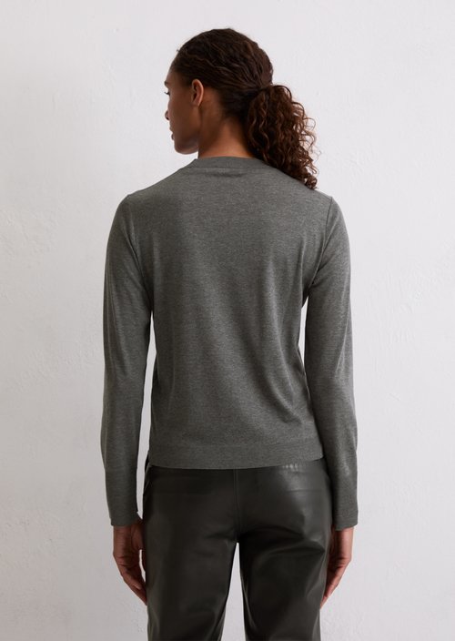 Luxury Longsleeve Regular — Rocky Grey Melange