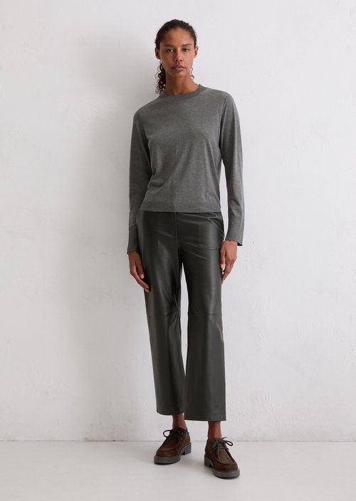 Luxury Longsleeve Regular — Rocky Grey Melange