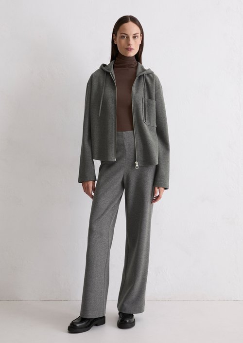 Relaxed jersey hoodie — Rocky Grey Melange