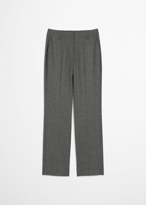 Tailored pinstripe trousers — Dark Grey