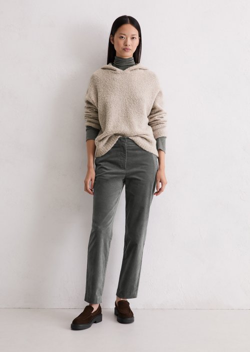 Velvet tapered trousers — Castlerock