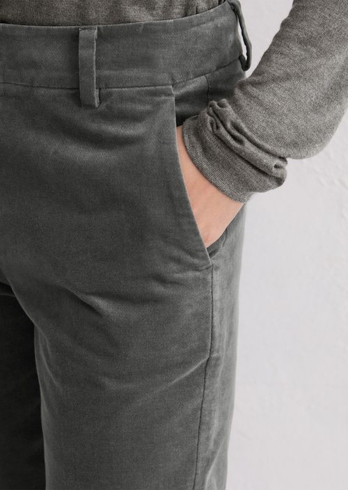 Velvet tapered trousers — Castlerock