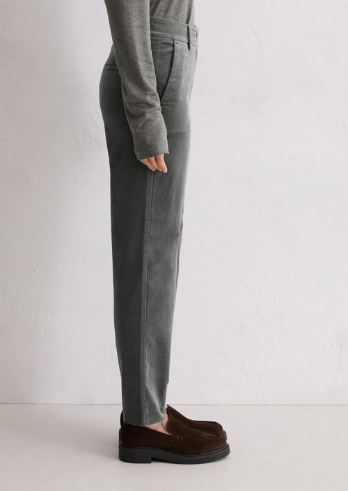 Velvet tapered trousers — Castlerock
