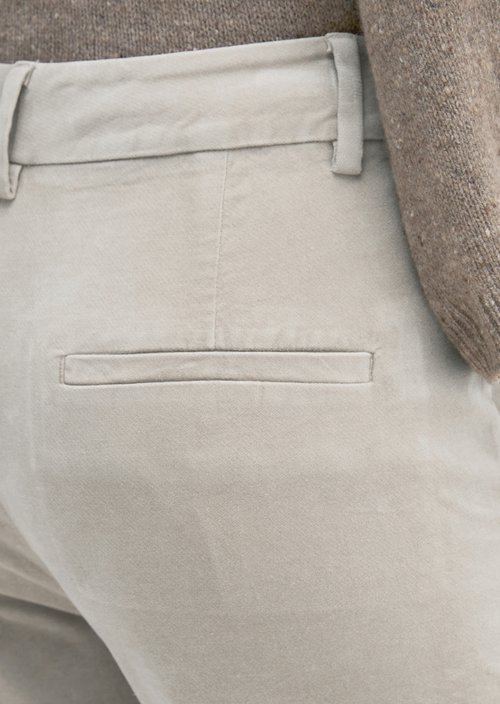 Velvet tapered trousers — Chalky Mauve