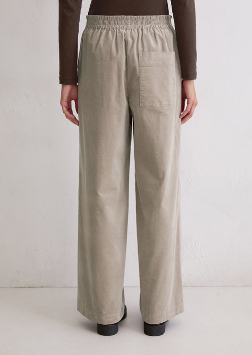 Velvet pants loose — Chalky Mauve