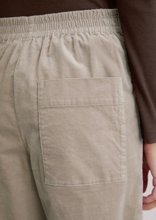 Velvet pants loose — Chalky Mauve