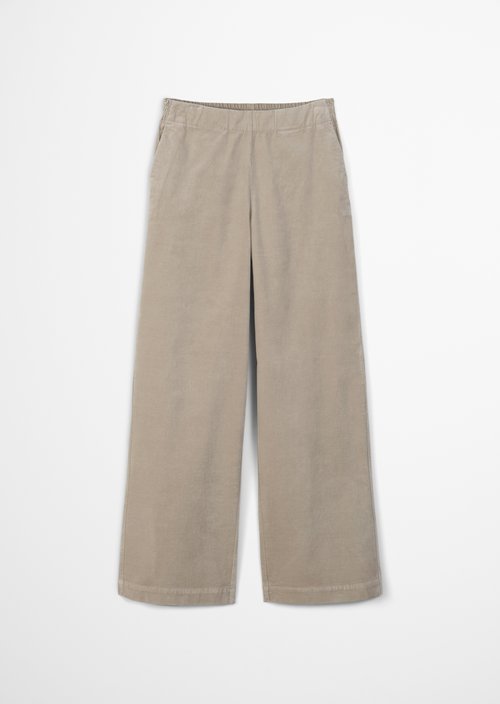 Velvet pants loose — Chalky Mauve