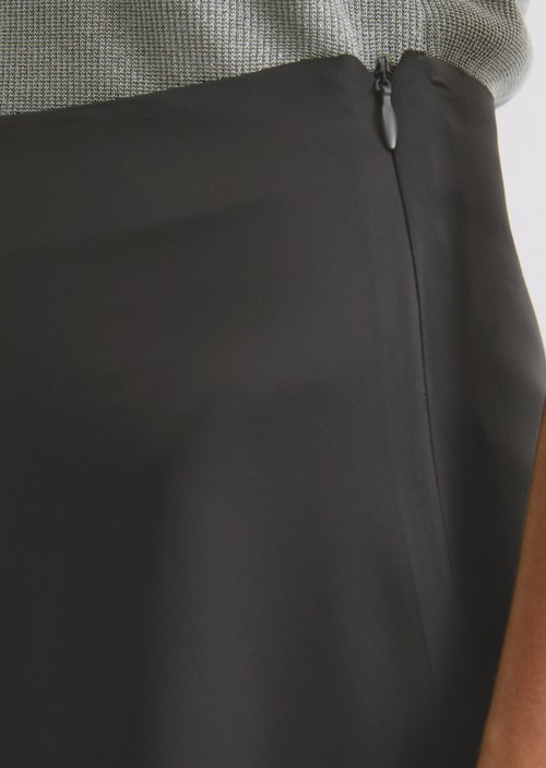 Flared long satin skirt — Cloudburst
