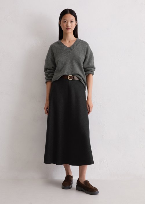 Flared skirt regular — Black