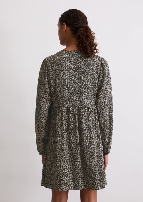 Print dress loose — Dark Grey