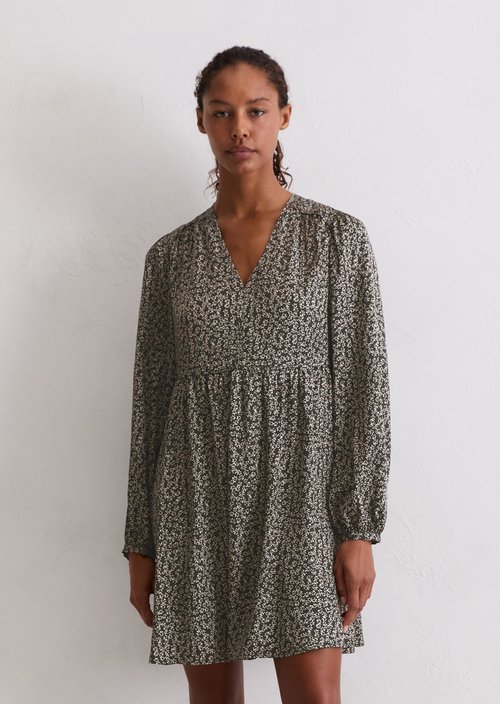 Print dress loose — Dark Grey
