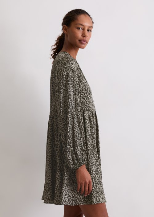 Print dress loose — Dark Grey