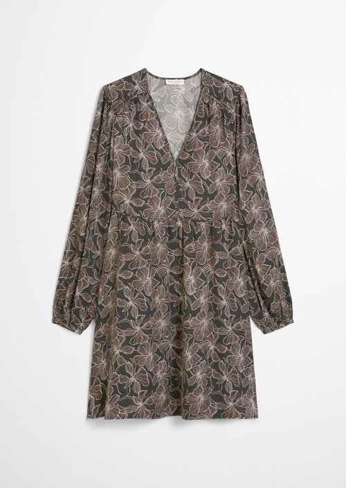 Print dress loose — Dark Grey