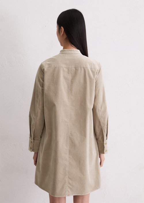 Velvet shirt dress A-shape — Castlerock