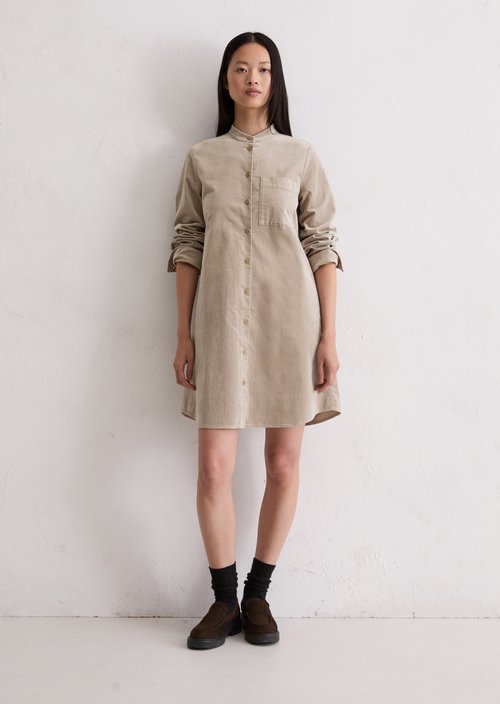 Velvet shirt dress A-shape — Castlerock