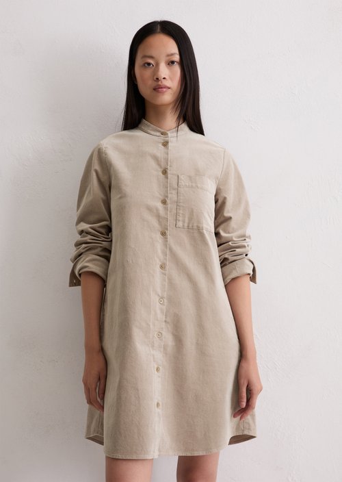 Velvet shirt dress A-shape — Castlerock