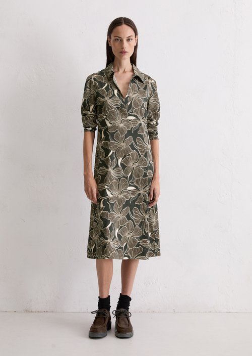 Midi dress shaped — Dark Brown