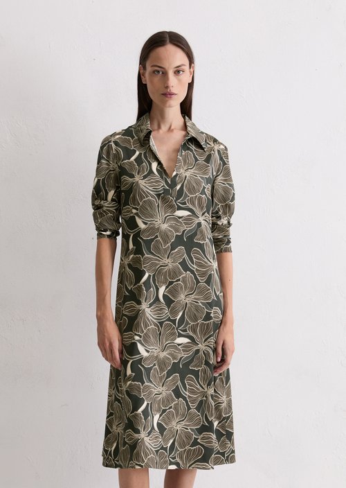 Midi dress shaped — Dark Brown
