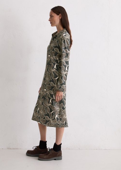 Midi dress shaped — Dark Brown