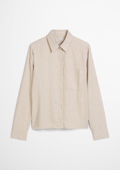 Flannel blouse regular — Chalky Mauve Melange