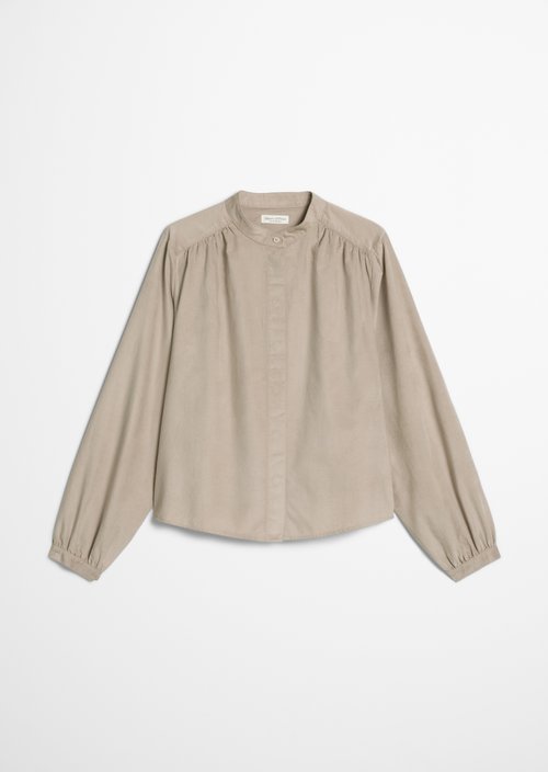 Loose velvet blouse — Chalky Mauve