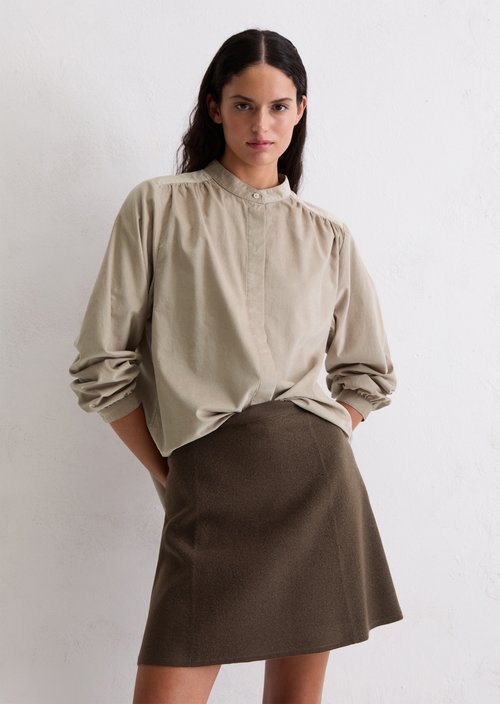 Loose velvet blouse — Chalky Mauve